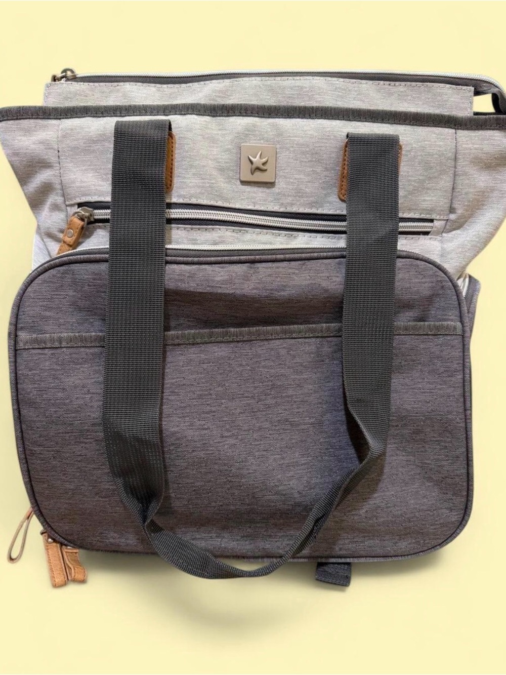Bananafish Breast Pump Bag/Diaper Bag with Lots of Pockets